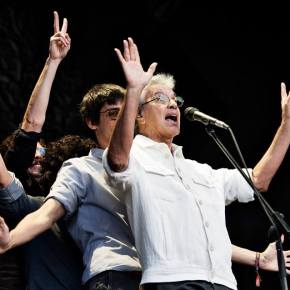 Caetano Veloso em ação no Primavera Sound 2014. Foto: Eric Pamies