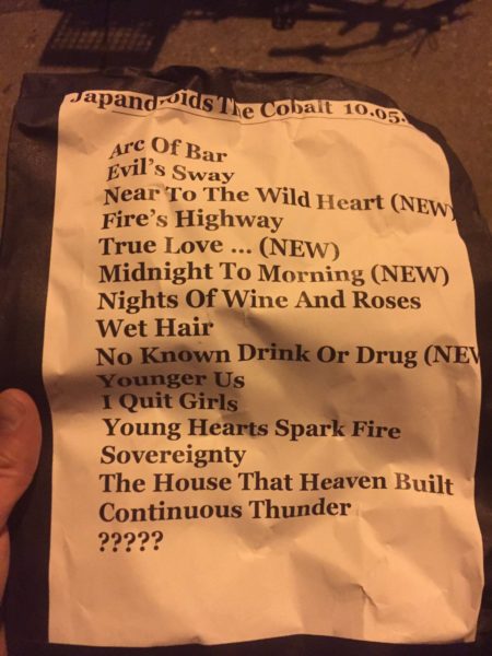 japandroids-setlist