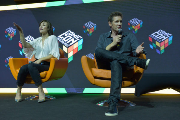 São Paulo, 02 de dezembro de 2016. Cobertura do evento CCXP 2016 no São Paulo EXPO. Sony Pictures com Milla Jojovich. (FOTOS: Daniel Deaki)